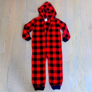 pajamas for boys brand followme color red with black polyester size 4
